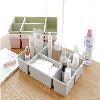 

Multi-cell Drawer Storage Box Plastic Underwear Organizer Waterproof Sock Case Jewelry Cosmetics Finisher Desktop Organization