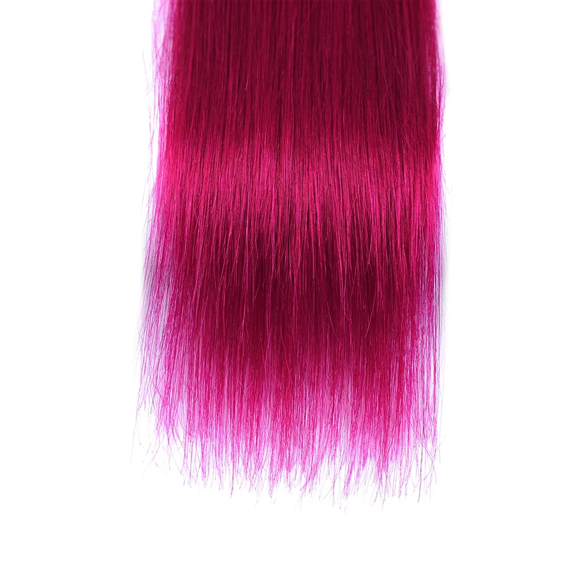 Flash Deal Pre-Colored Ombre 99J Burgundy Bundles Straight Hair Bundles Brazilian 100% Human Hair Bundles Remyblue Remy Hair Weave Bundles 14