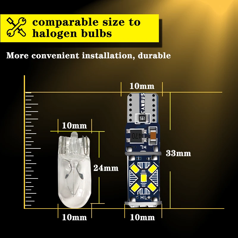IJDM 10 шт 12 В canbus T10 W5W супер яркий светодиодный автомобиля для чтения светильник Авто габаритный фонарь 168 194 светодиодный автоматический Клин Парковка лампы