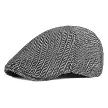 Casquette de journal à chevrons en coton pour hommes et femmes, chapeau de lierre, à la mode, classique, hiver, conduite, Cabbie, chasse irlandais, Berret 005 