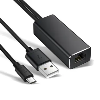 

USB2.0 To RJ45 10/100 Mbps USB Ethernet Adapter Network Card LAN USB Adapter Lan RJ45 Card For Fire TV/Google Chromecast Hot!