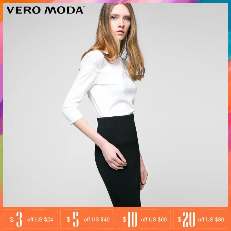 Preise Vero Moda Marke 2019 NEUE frühjahr Büro dame stil feste weibliche sexy natürliche quaste bleistift röcke | 31631J522