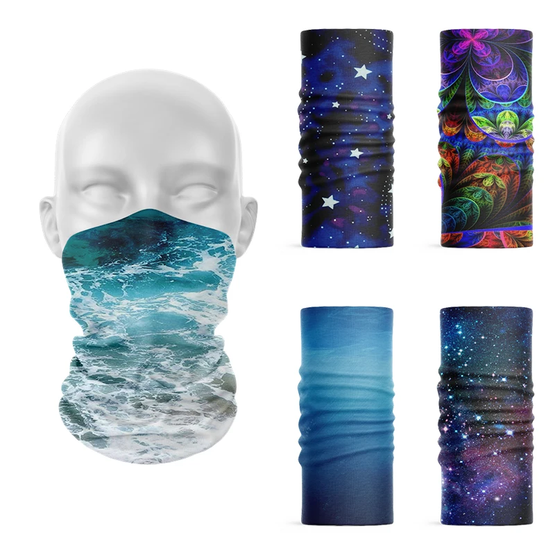 New 3D Printed Women Ring Scarf Face Neck Dustproof Cover Bandana Turban Microfiber Seamless Tubular Hearscarf Sports Headdress creative design 3d print men women ring scarf sports riding mask headdress dustproof scarf microfiber seamless tubular headscarf