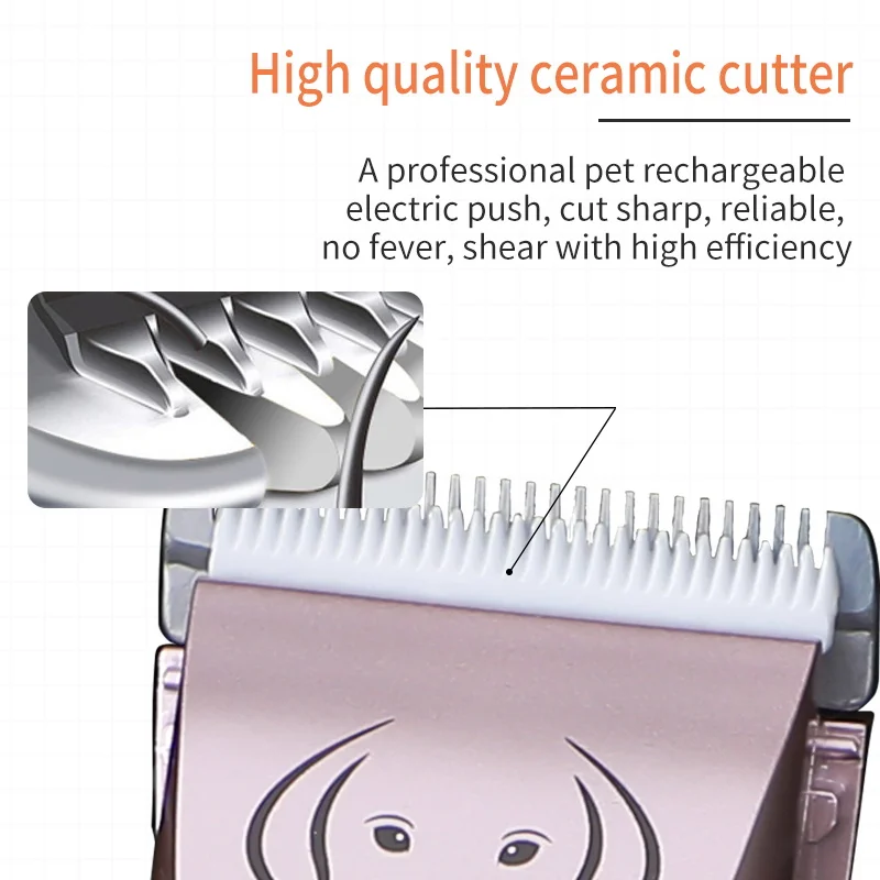Description Picture 5 of itemPet Cat Hair Clippers for dogs Rechargeable Grooming Shaver professional Set Electric Shear Hair Trimmer for Animal kit