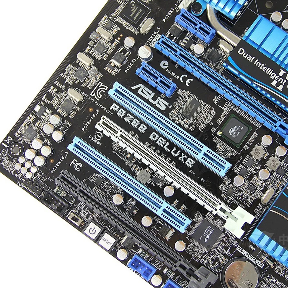 Asus P8Z68 DELUXE Intel Z68 Оригинальное б/у настольное гнездо для материнской платы LGA 1155 Core i7/Core i5/Core i3 DDR3 32G ATX