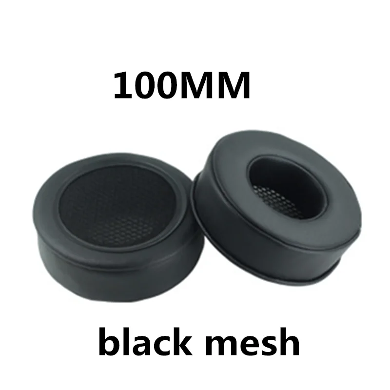100 black Mesh Запасные части амбушюры с эффектом памяти, подушечки для наушников, черная Bblue красная сетчатая ткань 80 мм 85 мм 90 мм 95 мм 100 мм 105 - Цвет: 100 black Mesh