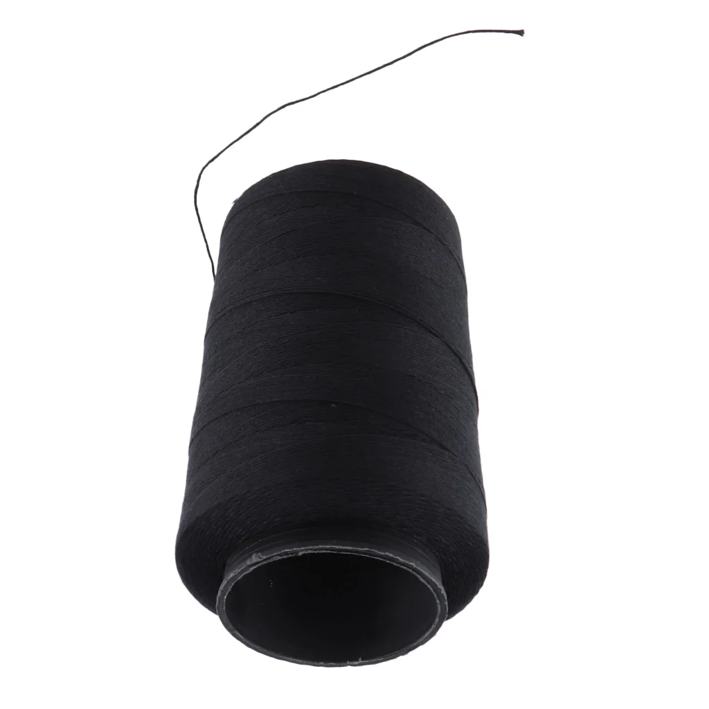 Black Cotton Thread For Wig Making Blocking Knitting Modeling Craft 902 Yard