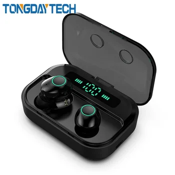 

Tongdaytech M7 Bluetooth Earphones IPX7 LCD Display Earbuds Fone De Ouvido Wireless Earphones Headset With 3600Mah Charging Box