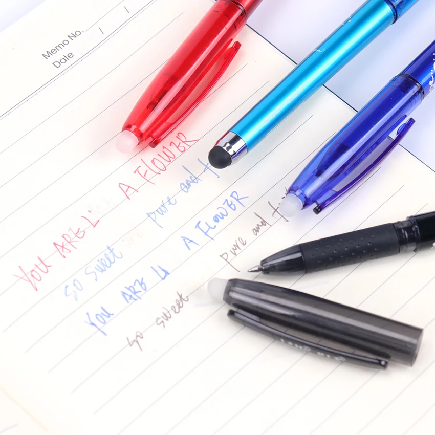 

1PC New 0.5mm Erasable Pen 3 In 1 Multifunction Creative Gel Pen Student Writing Tools Office Stationery