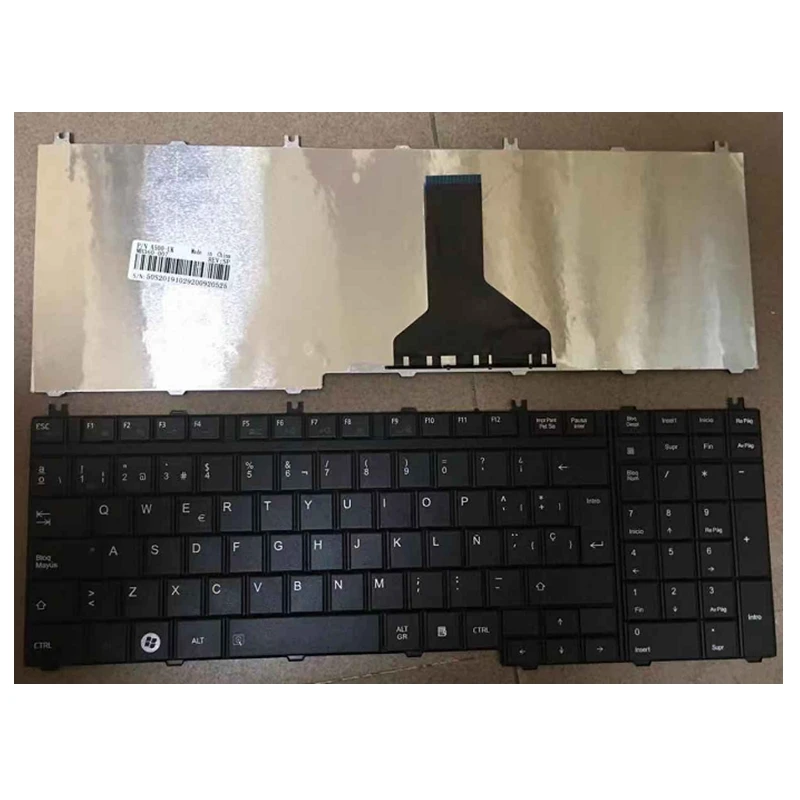 Испанская клавиатура SP Teclado для ноутбука Toshiba Satellite A500 A500D A505