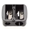 2 Holes Black Precision Cosmetic Pencil Sharpener For Eyebrow Lip Liner Eyeliner Pencil School Office Supply Gift Simple 1