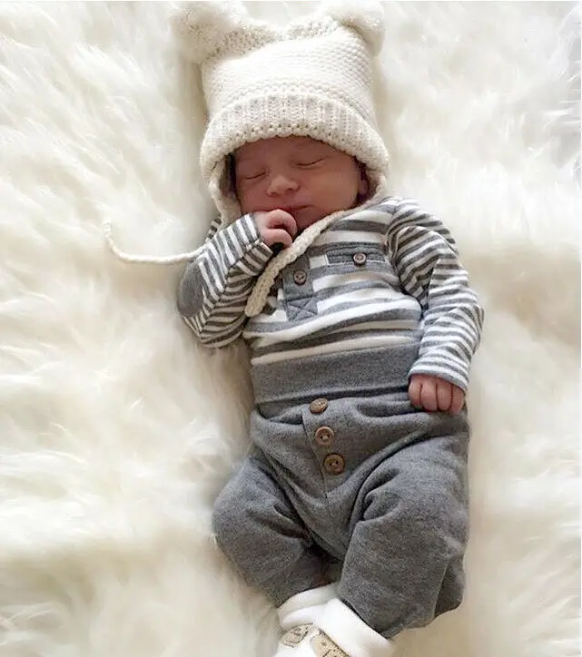 

PUDCOCO AU Newborn Baby Girls Boy Top T-shirt Shirt Long Pants Clothes Outfits Set Support wholesale