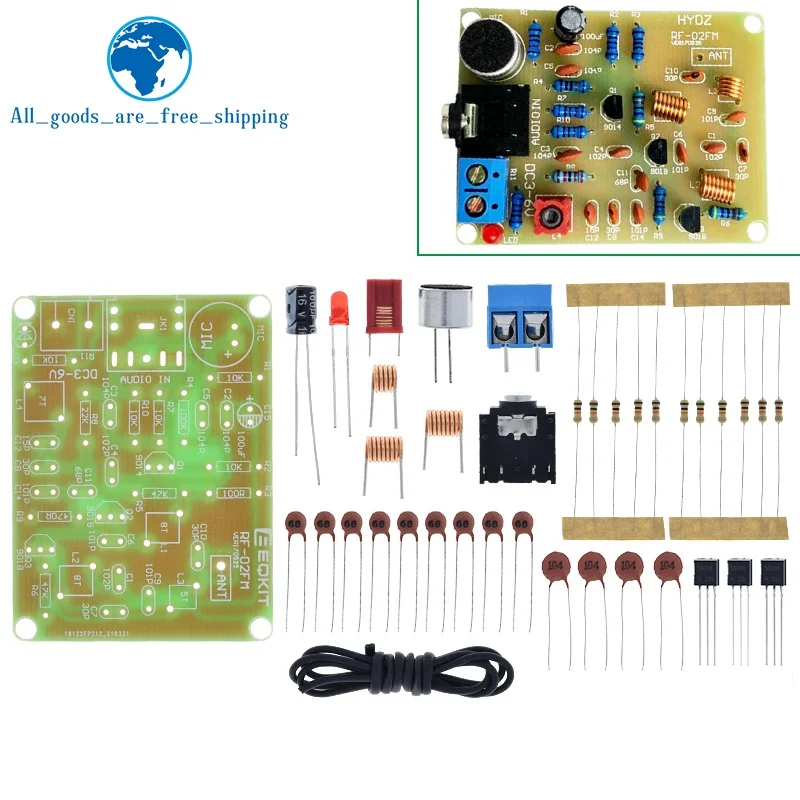 88108mhz Fm Frequency Modulation Wireless Microphone Module Diy Kits