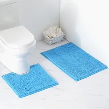 2 шт Мягкий внутренний моющийся ковер для гостиной столовой спальни Противоскользящий коврик из микрофибры для ванной комнаты машинная стирка
