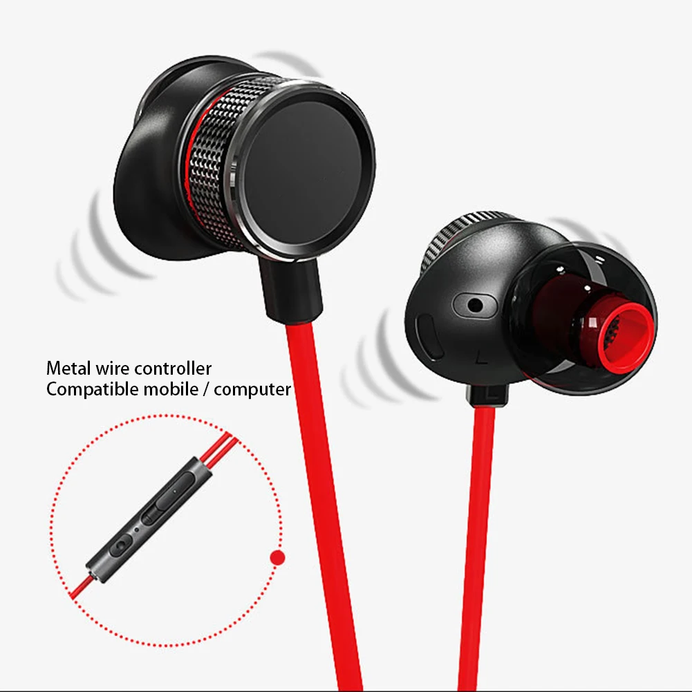 G15 In Ear Noise Cancelling Gaming Audio Computer Earphone Noise Reduction Call Earpiece With Mic