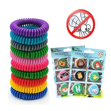 Для детей красочные полосы борьбы с вредителями безопасный Водонепроницаемый от насекомых нетоксичный стикер Комаров Репеллент Браслет натуральный взрослых