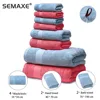SEMAXE Luxury Bath Towel Set,2 Large Bath Towels,2 Hand Towels,4 Washcloths. Cotton Highly Absorbent Bathroom Towels (Pack of 8) ► Photo 3/6