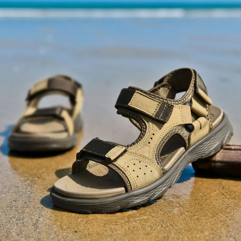 Sandales Gladiateur Evans En Cuir Noir - Taille UK 11 (Femme) - Talon 1,2 Cm - Neuves Sans Boîte