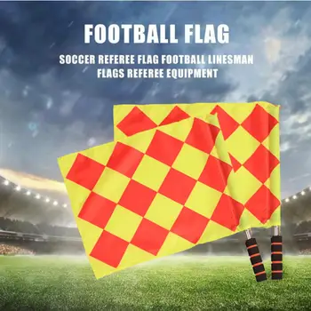 

Soccer Referee Flag Track Field Flag Linesman Football Match Sports Competition Cloth Play Football Referee Flag