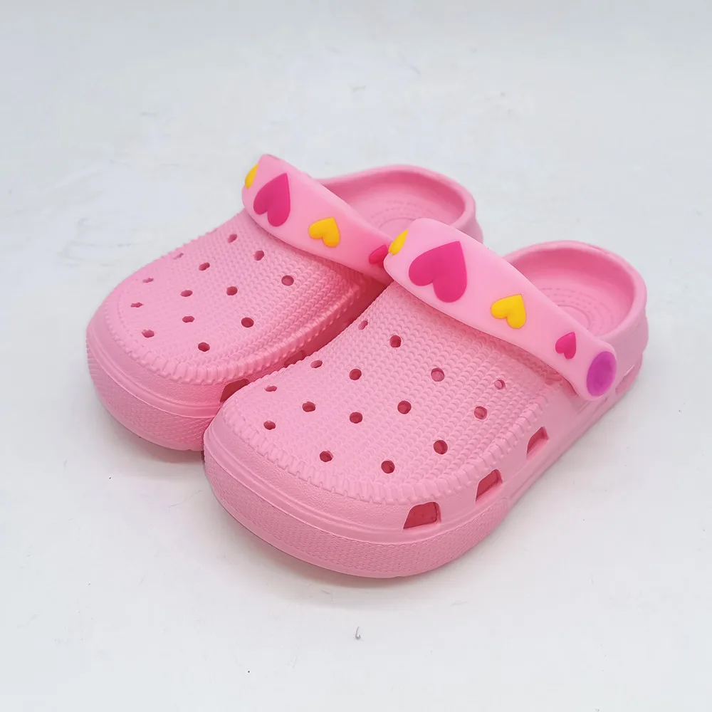 NEW KIDS GIRLS SUMMER MULES SANDALS CARTOON CLOGS CAVE HOLE AIR CUSHION MULES SLIPPER SHOES SIZE EU28 29 30 31 32 33 34 35