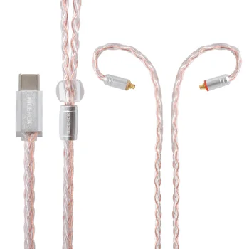 

NICEHCK 8 Core Copper Silver Cable Mixed TypeC Type-C/3.5/2.5/4.4mm MMCX/2Pin For ZSX ZS10 C12 C16 V90 NICEHCK NX7 Pro/DB3/F3/M6