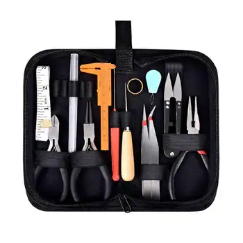 

Best 19Pcs Jewelry Making Tools Kit with Zipper Storage Case for Jewelry Crafting and Jewelry Repair