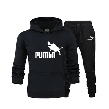 

Fashion LONSDALE Print Men Hoodies Suits Brand Tracksuit Men Hip Hop Sweatshirts+Sweatpants Autumn Winter Fleece Hooded Pullover