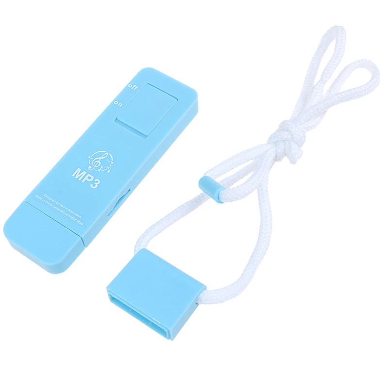 USB Встроенный mp3-плеер, u-диск, mp3-плеер, воспроизводящий музыку без потерь, музыкальный медиаплеер, MP3-плеер, поддержка карт Micro TF - Цвет: Небесно-голубой