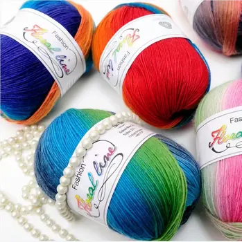 

100% Merino wool Yarn 16s Hand Knitted or hand hook yarns Mix colors for Scarf Sweater 100 grams 3 balls for sample WY04