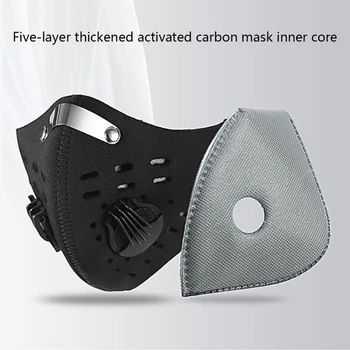 

10 PCS Cycling Masks Cycling Anti-smog Mask Liner Removable And Washable Mask Liner Activated Carbon Filter Mask Accessories