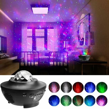 

LED Projector Night Light Starry Lamp Water Wave Style Kids Children Room Decor Star Master Projection Lamp
