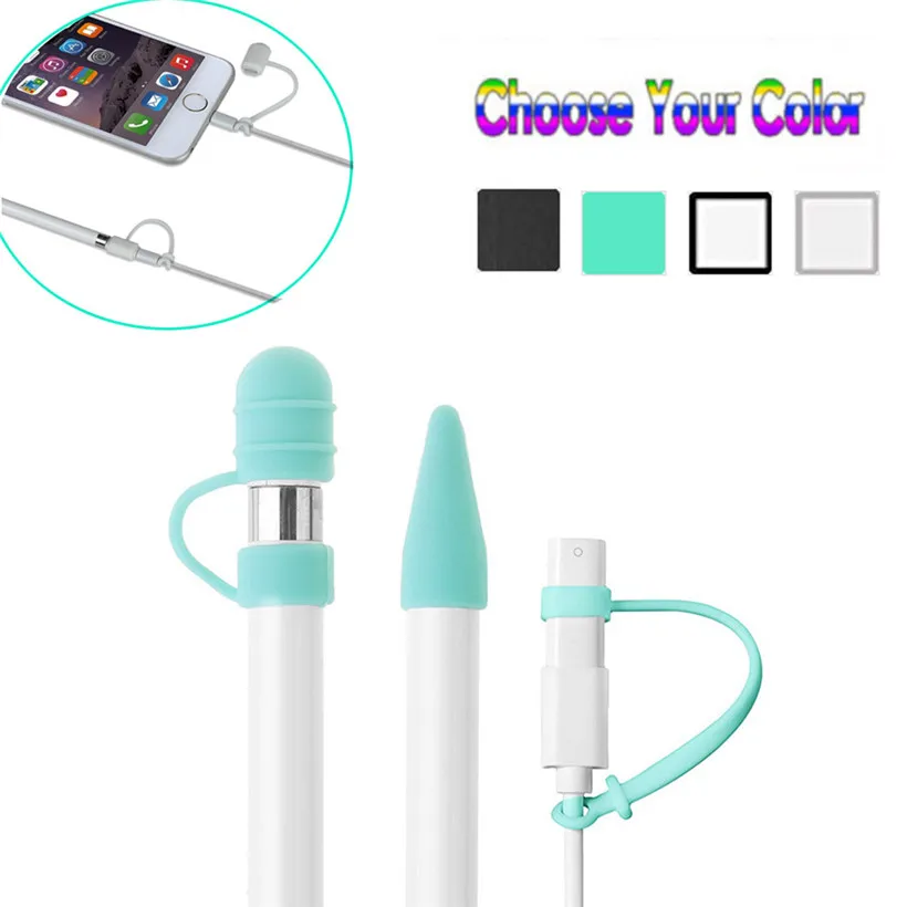 

For Apple Pencil Cap Holder / Nib Cover / Cable Adapter Tether for iPad Pro Pencil 180208 drop shipping
