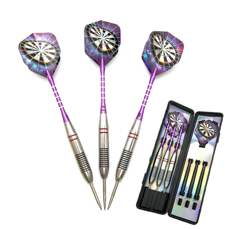 

3Pcs 24g Professional Dart Stainless Steel Tip Steel Barrel Aluminum Shaft PET Flight Training Electronic Dart
