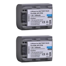 

2pc NP FP50 NP-FP50 NPFP50 Camera Battery for Sony NP-FP30 NP-FP50 NP-FP60 NP-FP70 NP-FP71 NP-FP90 DCR-SX40 SX40r SX41 HDR-CX105