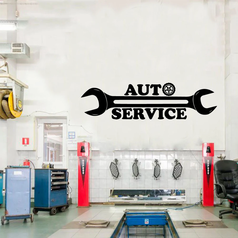 Personalized My garage Wall Stickers Personalized Creative For Car Repair Room Decor Accessories Commercial Wallproof Mural