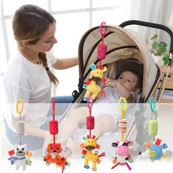 Dolery Младенческая подвеска-тележка с животным, детский колокольчик с колокольчиком, плюшевые игрушки для младенцев
