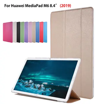 

Case For HuaWei Mediapad M6 8.4 inch 2019 Cover Funda Tablet PU Leather Folding Stand Shell Capa Coque