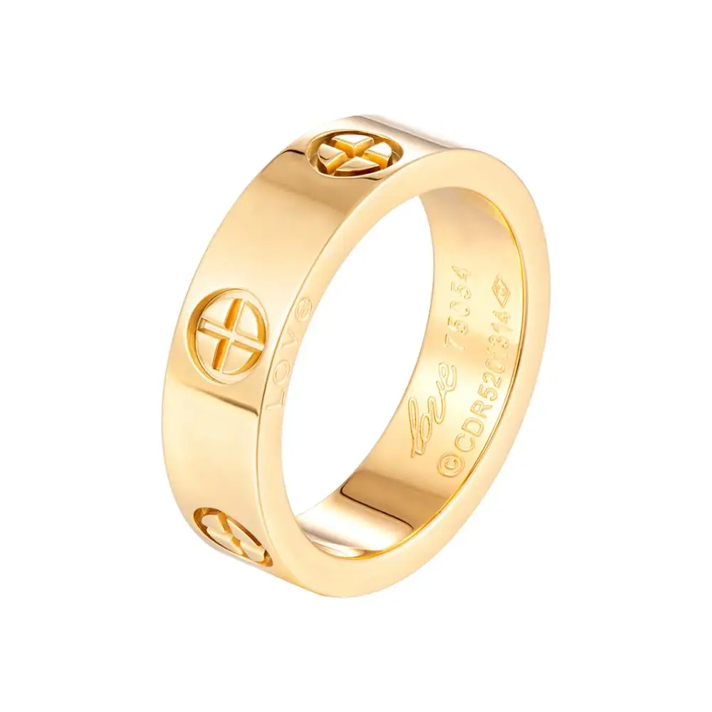 Damen Herren Fingerringe Hochzeitspaar Gold Luxuriöser Schmuck Dekor Ringe de 