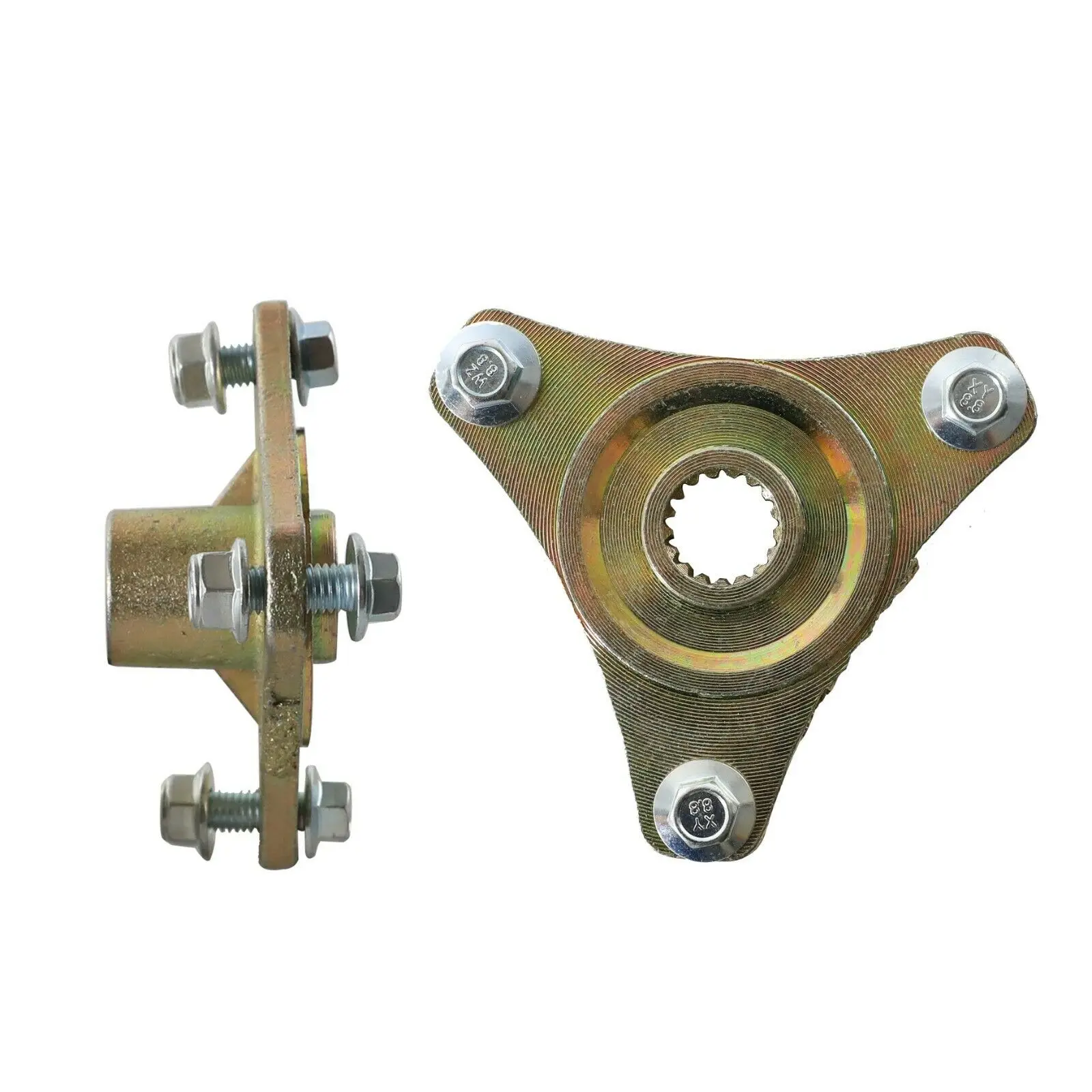 Pair 3 Stud 78mm 17T Rear Axle Wheel Hubs For Go Kart Racing Mini Bike ATV go kart live axle hub