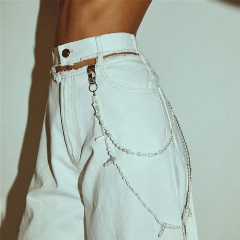 

yvlvol women denim pants High waist and hole casual jeans
