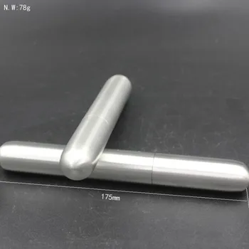 

Top Grade Exquisite Thicken Stainless Steel Cigar Tube Box Tubular Cigarettes Holder Portable Smoking Accessories Cigar Gadgets