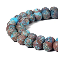 Elegant Natural Stone Beads in Black, Pink, and White for DIY Jewelry Making & Wholesale (Blue Crazy Lace)
