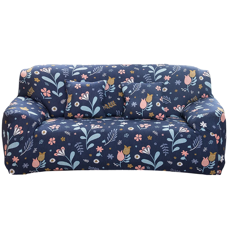 23 Flower Leaves Collection Stretch Sofa Cover for Living Room Armchair Sofa Slipcover Elastic Couch Cover Case 1 2 3 4 Seater - Цвет: 23