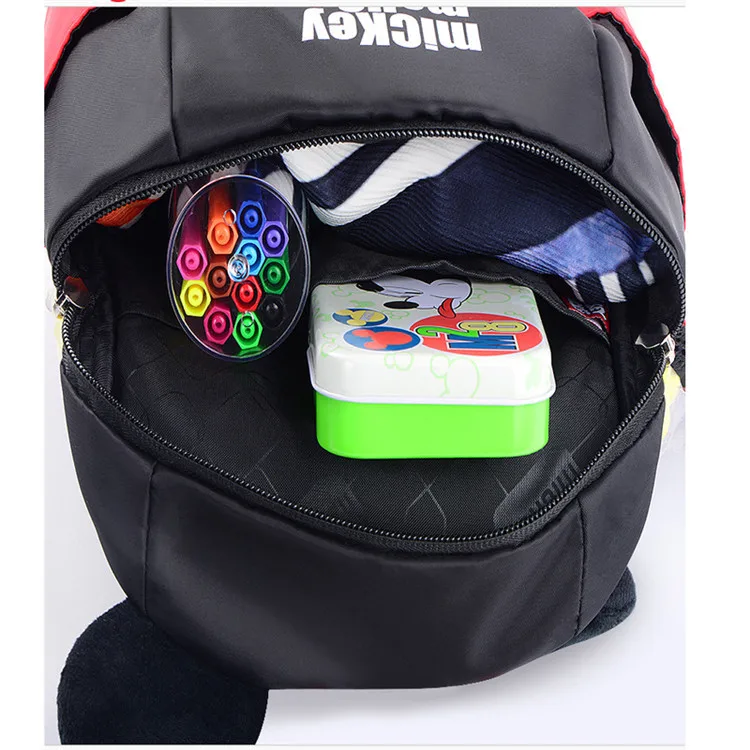 1~3 Years Old Genuine Mickey Cartoon Backpack Toddler Backpacks Traveling Outdoor for Kid Mickey Minnie Anti-lost Bag Waterproof