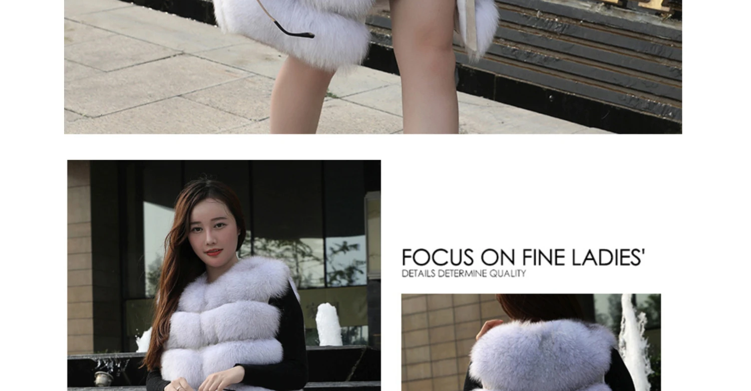Flash Deal Real Fur Vests Long Winter Women Fur Vest Female Sleeveless Genuine Fur Vest Ladies Fashion Luxury Slim Warm High Quality 2019 50