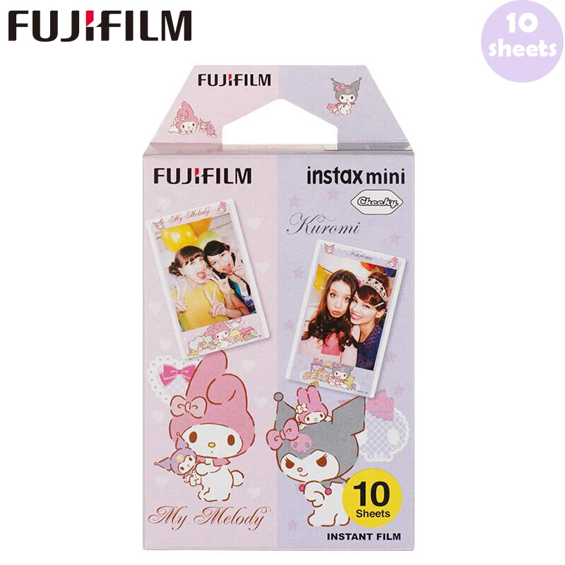 10-100 листов Fujifilm Instax Mini пленка Instax Mini 8 9 My Melody пленка для Fuji Mini 7s 25 26 70 90 мгновенная камера SP-1 SP-2 - Цвет: 10 sheets