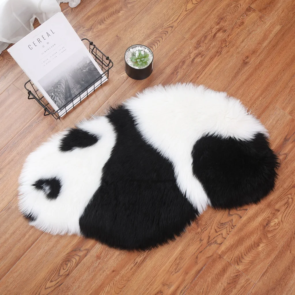 

Panda Carpet Children's Cartoon Nordic Modern Simple Living Room Bedroom Basket Rotary Chair Cushion Machine Wash Computer Chair