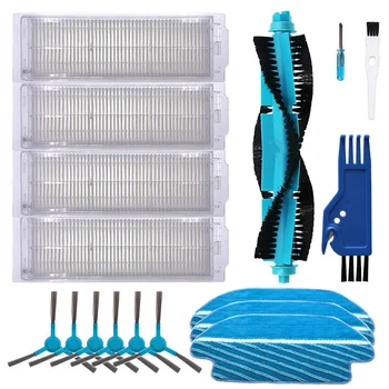 

Main Brush Side Brushes Filters Set For Conga 3490 Vacuum Cleaner Replacement Accessories High Quality