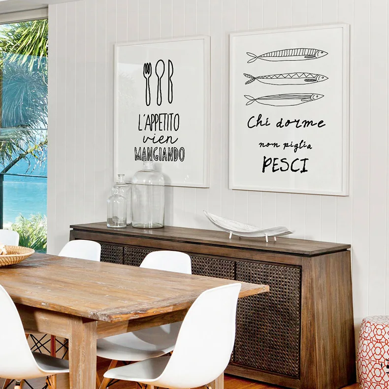 Italian-Quote-Fish-Tableware-Prints-Posters-on-Canvas-Kitchen-Decorative-Paintings-Wall-Art-Modern-Pictures-for (2)