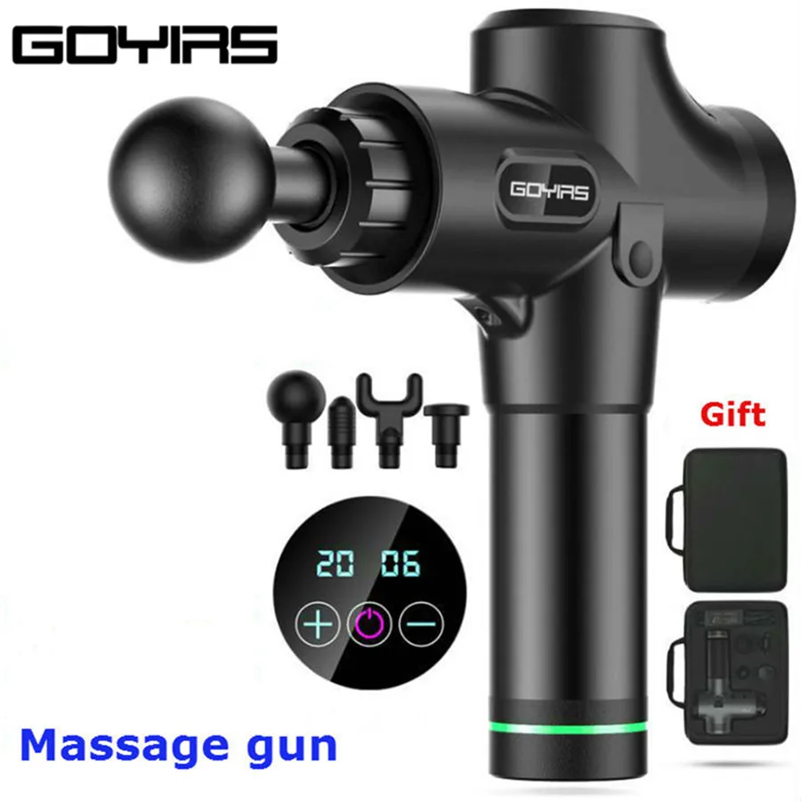 

Goyirs Muscle Massage Gun massage relaxation Pain Relief, Handheld Electric Super Quiet Brushless Motor GS07